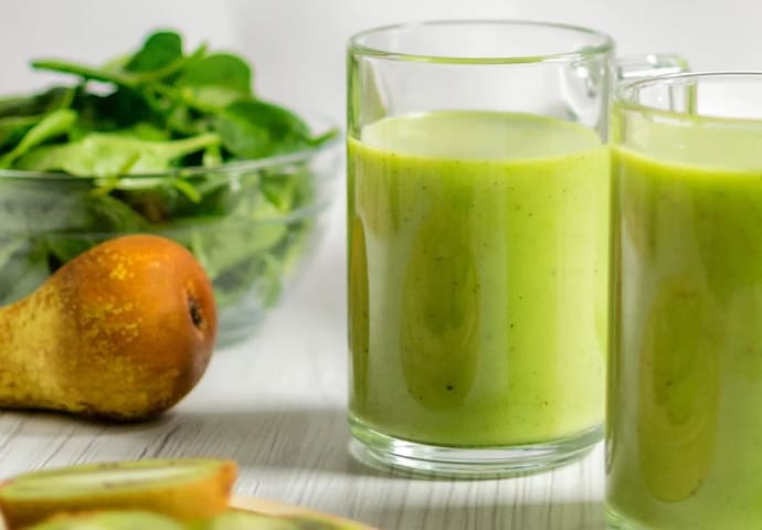 緑茶バナナスムージー